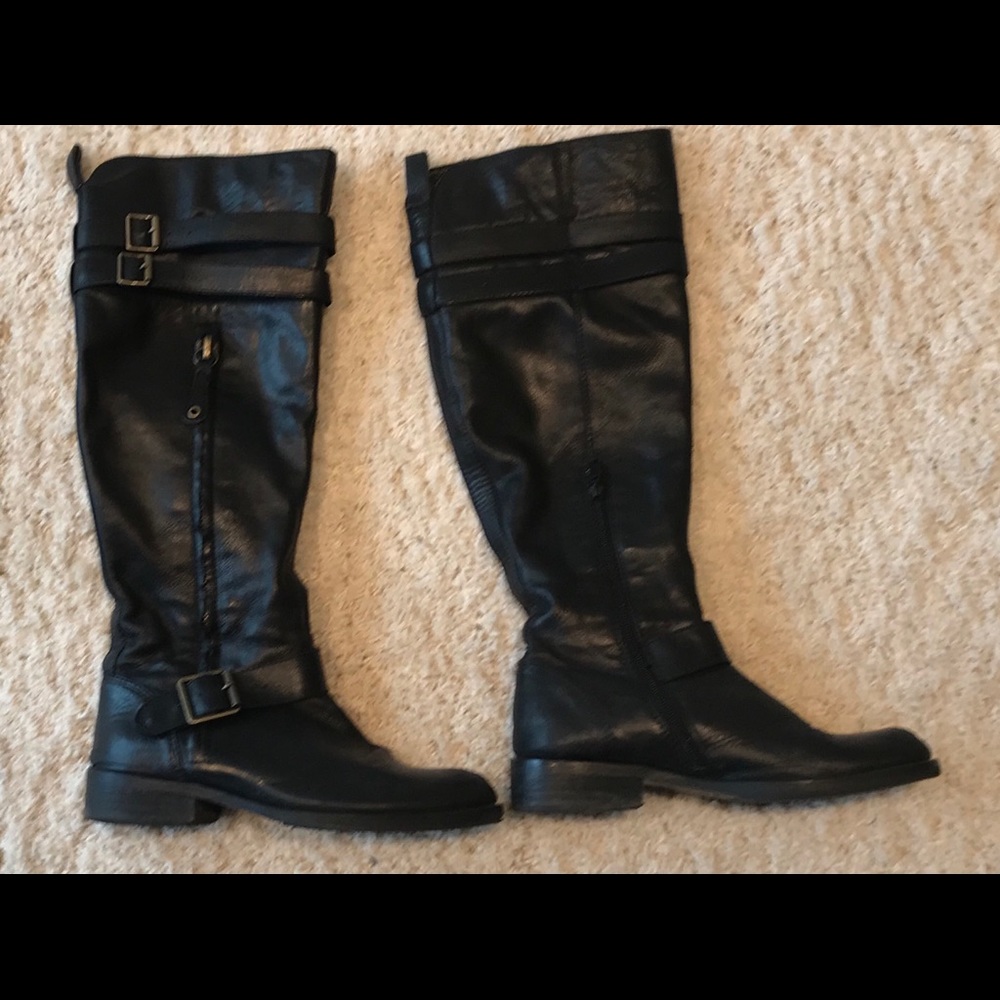 Mix Mooze black leather boots